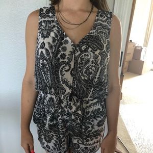 Black and White Romper